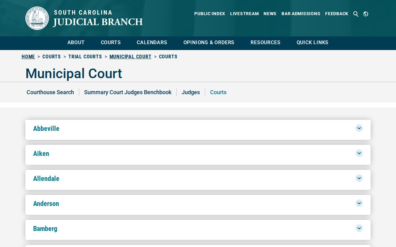 Marlboro County municipal warrant records, court directory entries for Bennettsville, Clio, and McColl